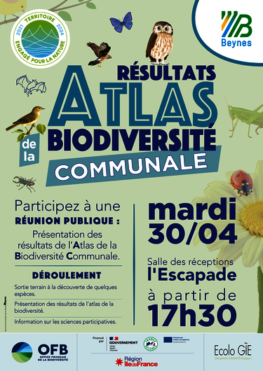 Affiche Atlas de la biodiversité communale